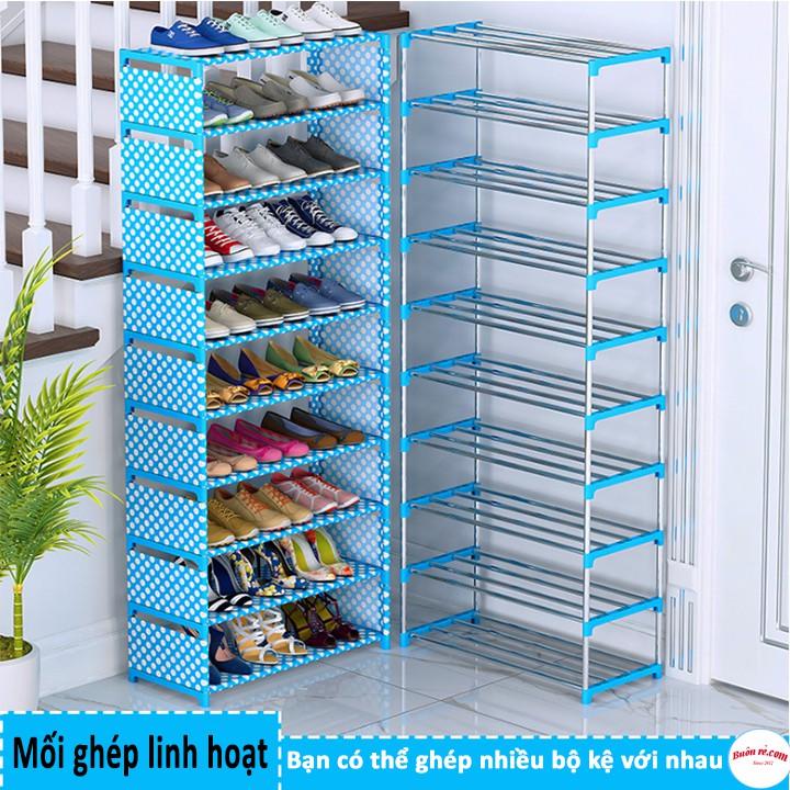 Kệ để giày 3D 6 tầng hoa văn đẹp mắt