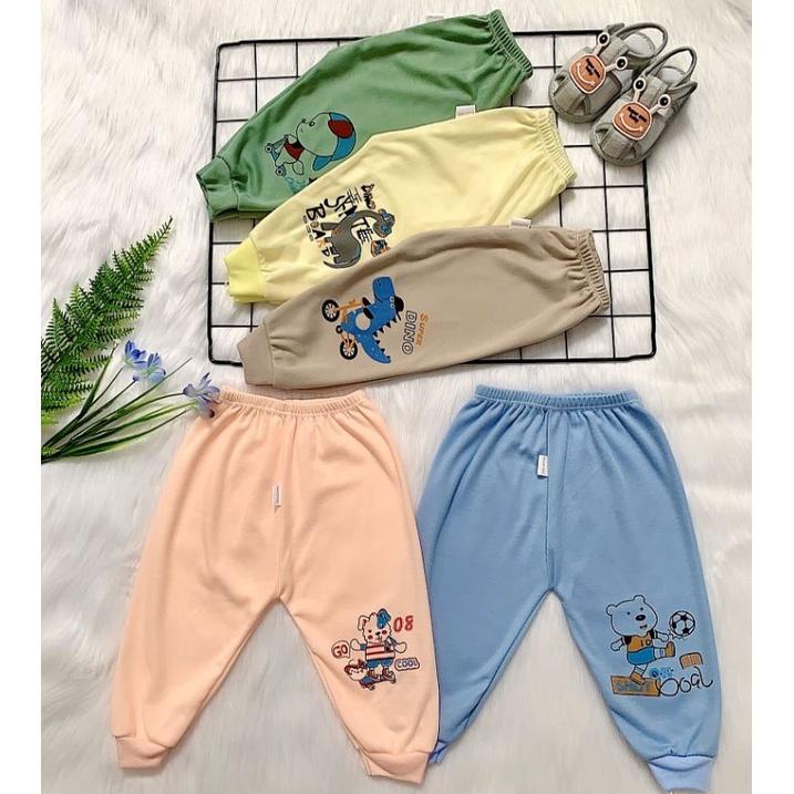 Quần chục dài cotton nỉ bo gấu cho bé