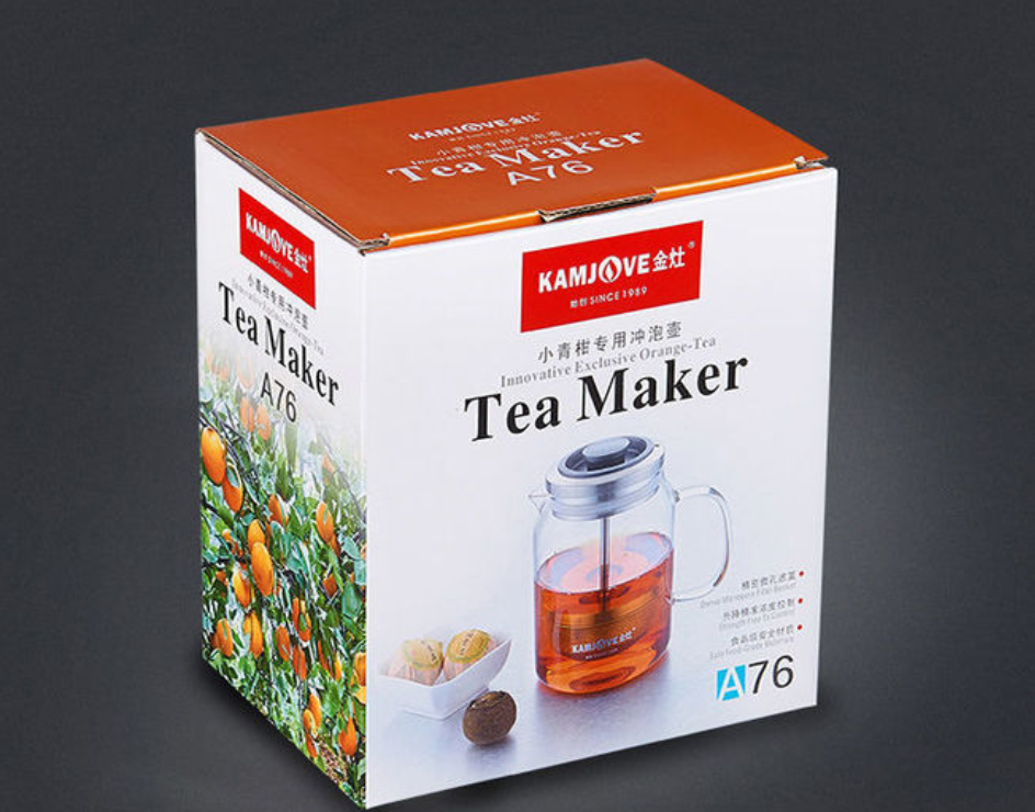Ấm trà thủy tinh chịu nhiệt KAMJOVE có lưới lọc inox 560ml