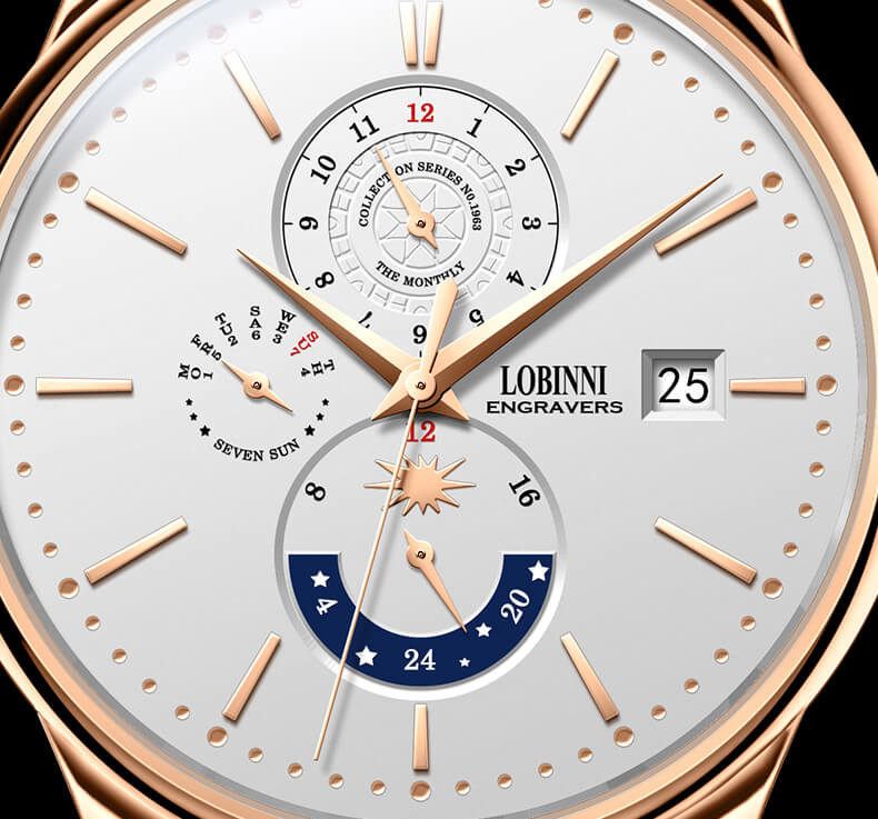 Đồng hồ nam Lobinni  L16066-1 Chính hãng Thụy Sỹ