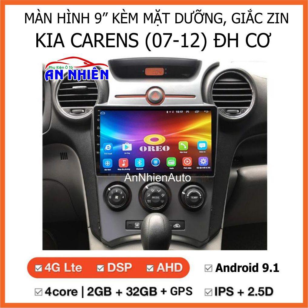 Màn Hình 9 inch Cho Xe CARENS (ĐH Cơ) - Màn Hình DVD Android Tặng Kèm Mặt Dưỡng Giắc Zin Cho KIA Carens