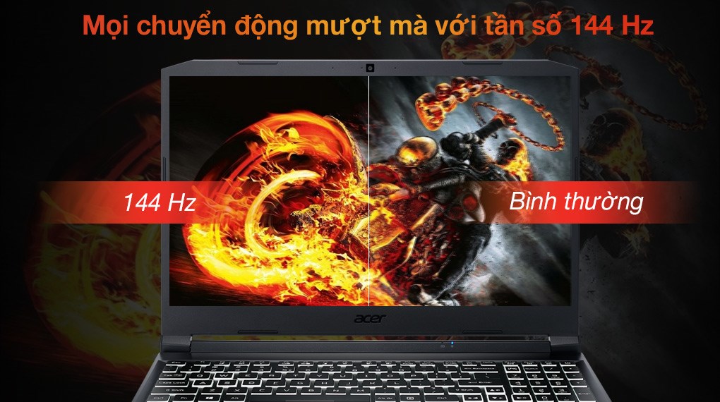 Laptop Acer Nitro 5 AN515 57 553E i5 11400H/8GB/512GB/4GB RTX3050/15.6"F/144Hz/Win11/Đen - Hàng chính hãng