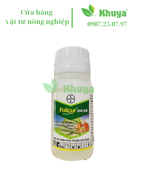Thuốc trừ bệnh Folicur 250EW 240ml Đạo ôn - Lem lép hạt - Đốm vằn