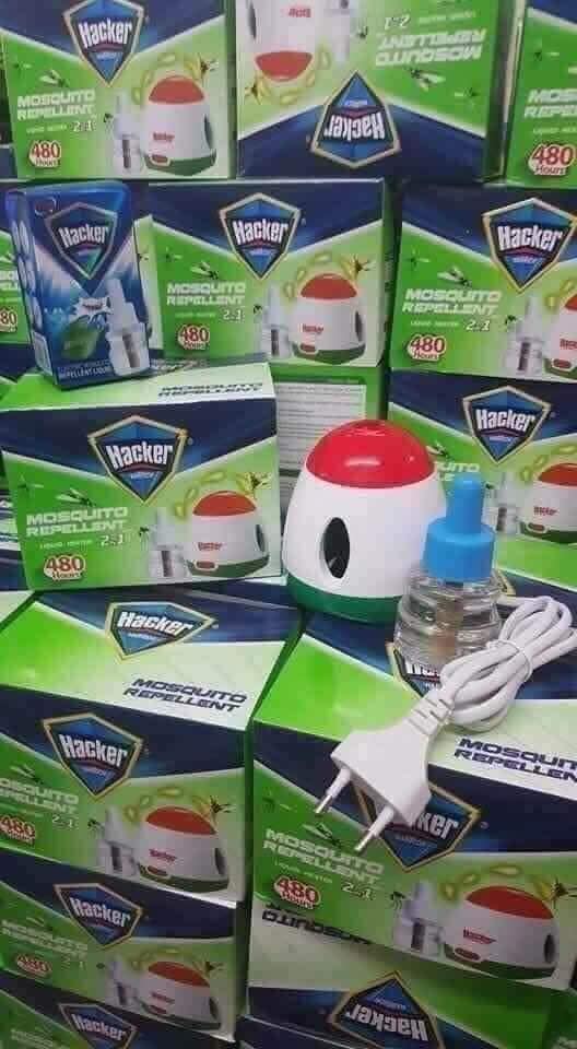 Máy xông tinh dầu đuổi muỗi Hac ker (tặng kèm 1 lọ tinh dầu) - Hàng chính hãng