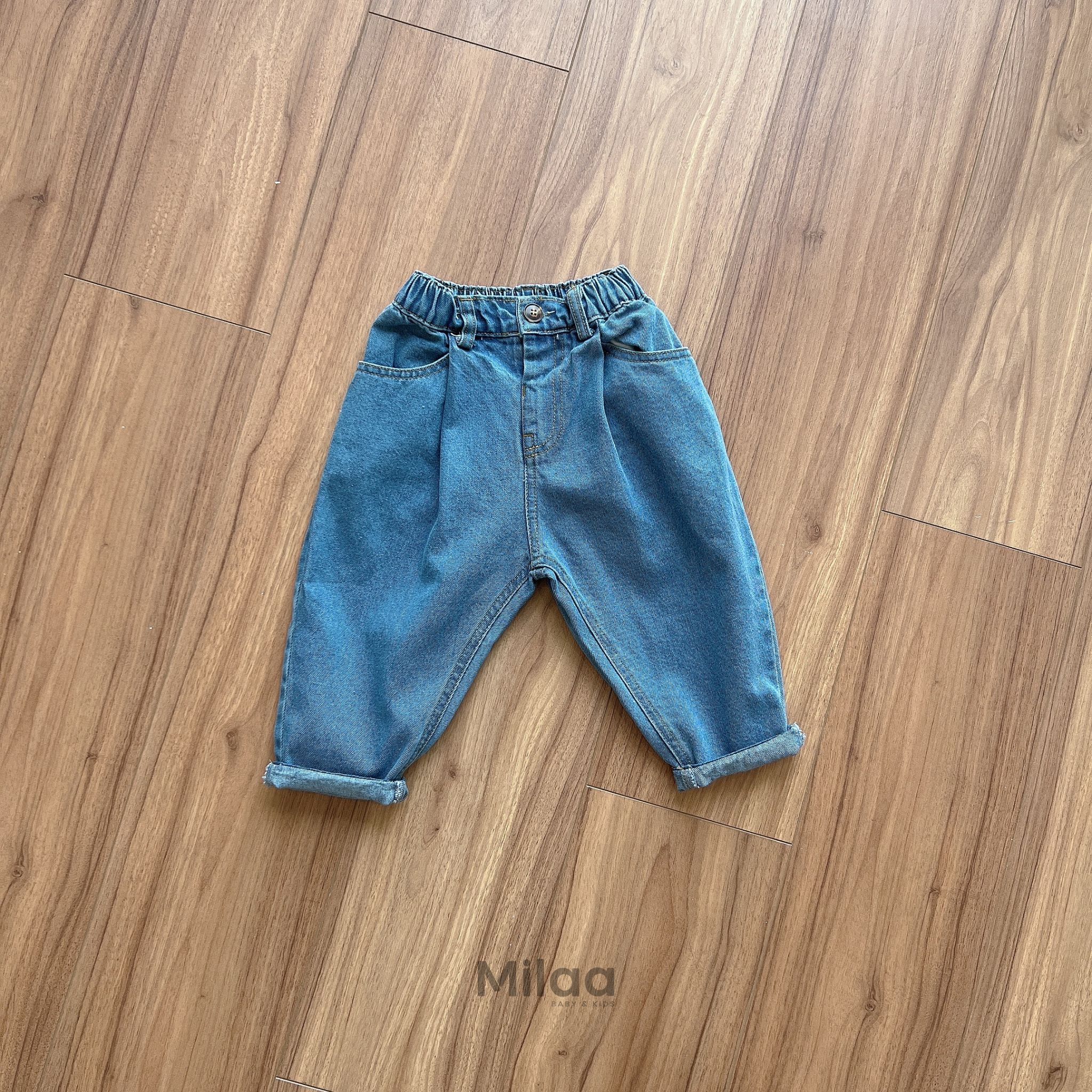 Quần Baggy Denim Cao Cấp 3 Màu Cho Bé Trai Bé Gái MiLaa Kids