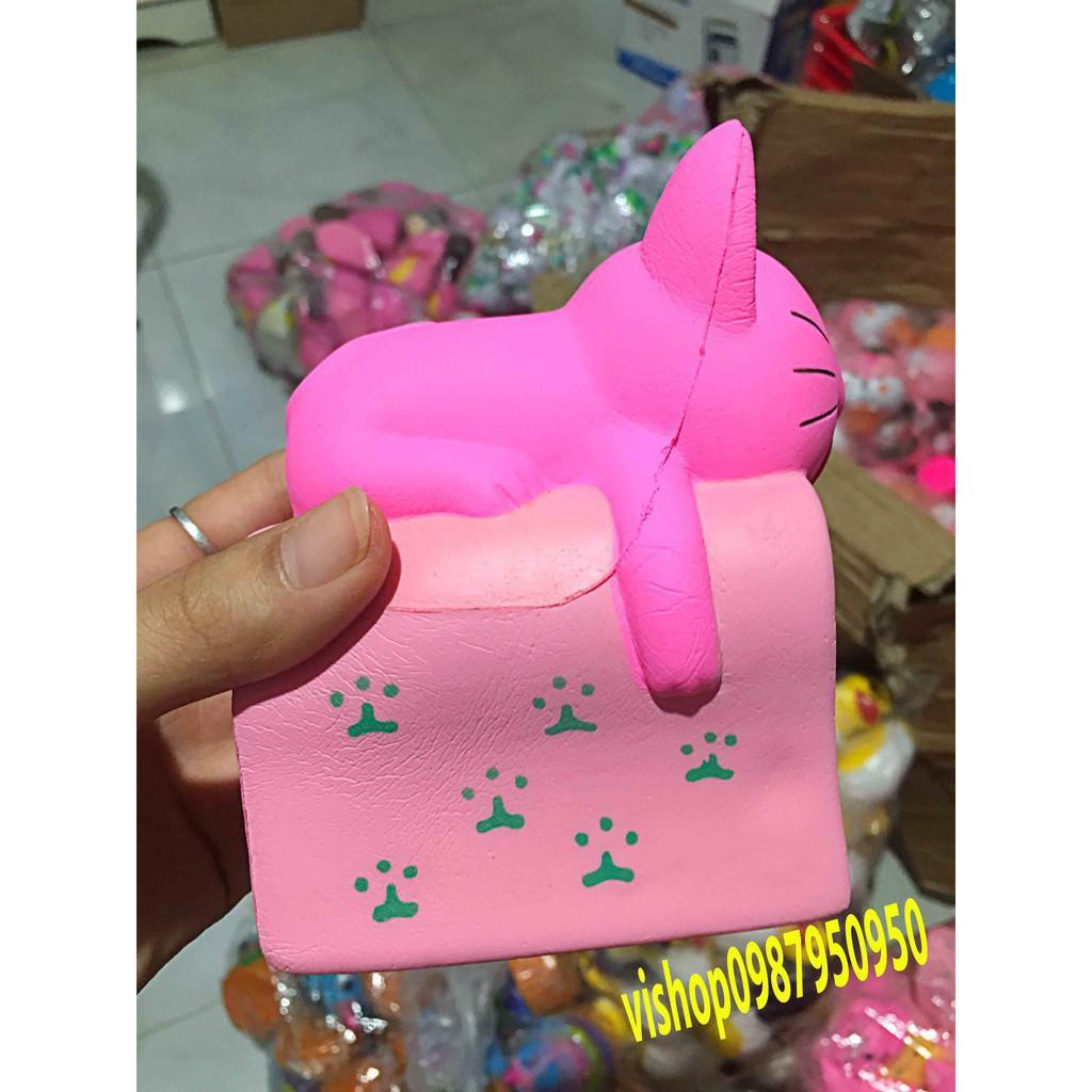 Bán SQUISHY BÁNH CHUỘT HỒNG LÈ LƯỠI Siêu tốt