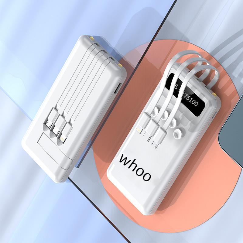 Cốc hút phong cách mới nhất đi kèm với một dòng sạc kho báu 20000 mAh khung có thể tháo rời in logo điện thoại di động