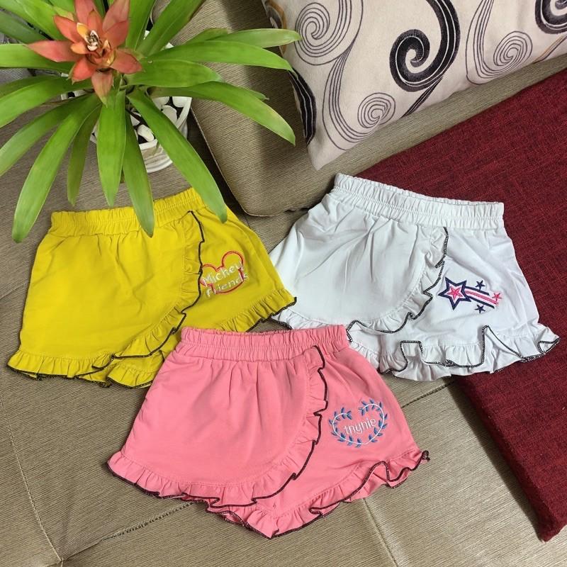 Quần Váy Bé Gái Thun 100% Sợi Cotton Mềm Mát