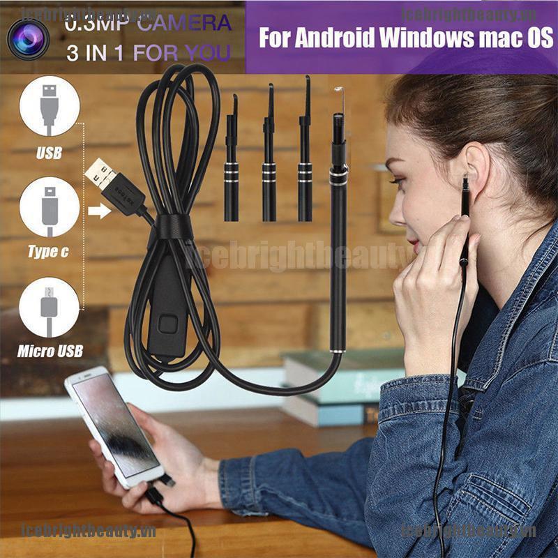 Bộ Dụng Cụ Lấy Ráy Tai Có Đèn Led