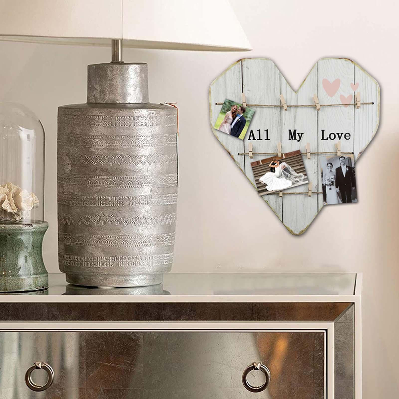 Picture Frames with Clip Photo Decorations for Bedroom