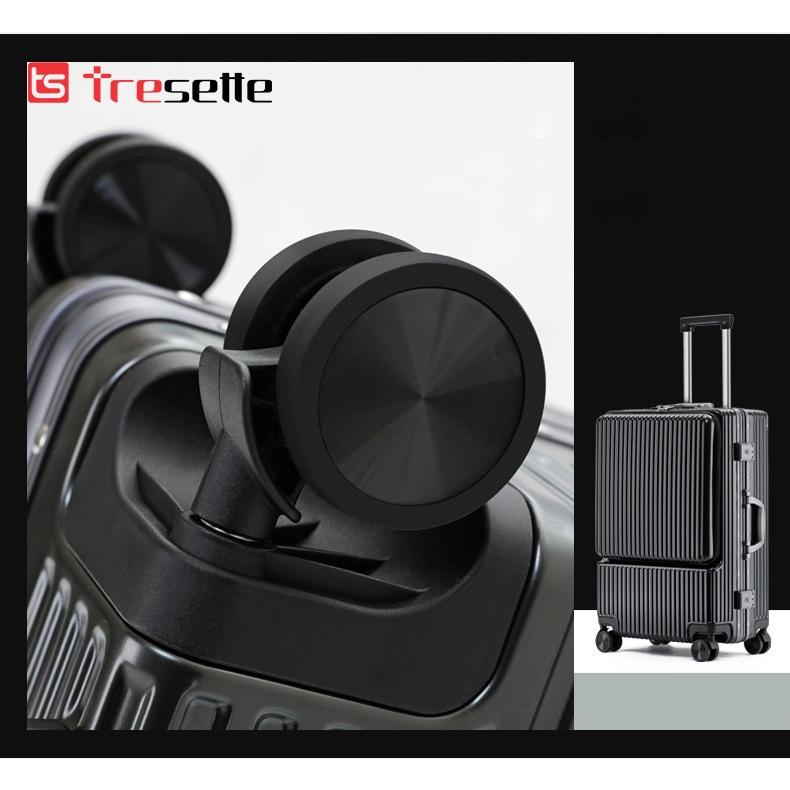 Vali khóa sập cao cấp nhập khẩu Hàn Quốc Tresette 2902 Có Ngăn Đựng Latop Cổng Sạc USB