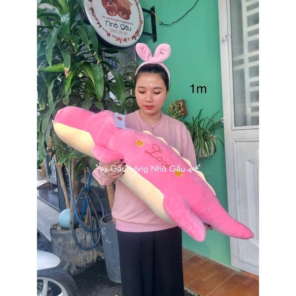 Gấu bông ôm khủng long Love dễ thương, cực mềm mịn