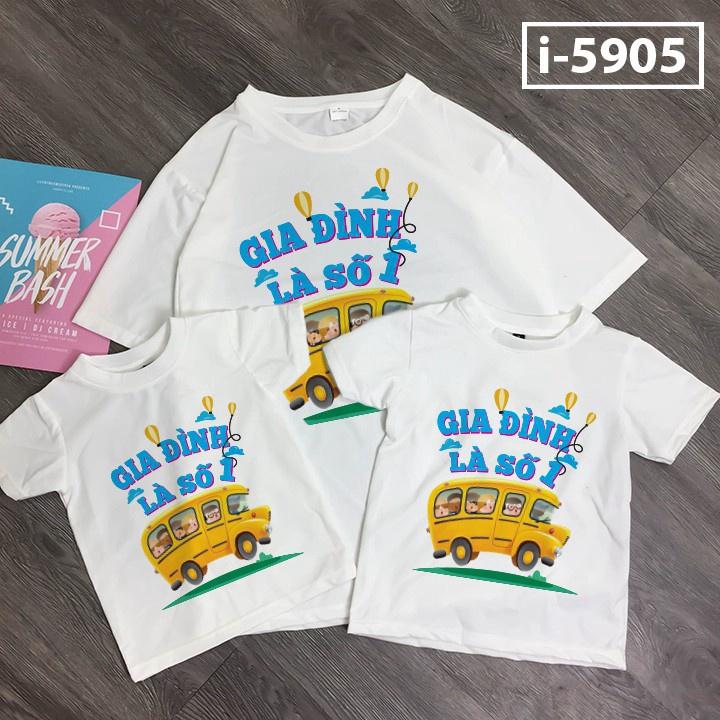 Áo Thun Đồng Phục In Gia Đình Là Số 1 ATN5905  - J.A Shop