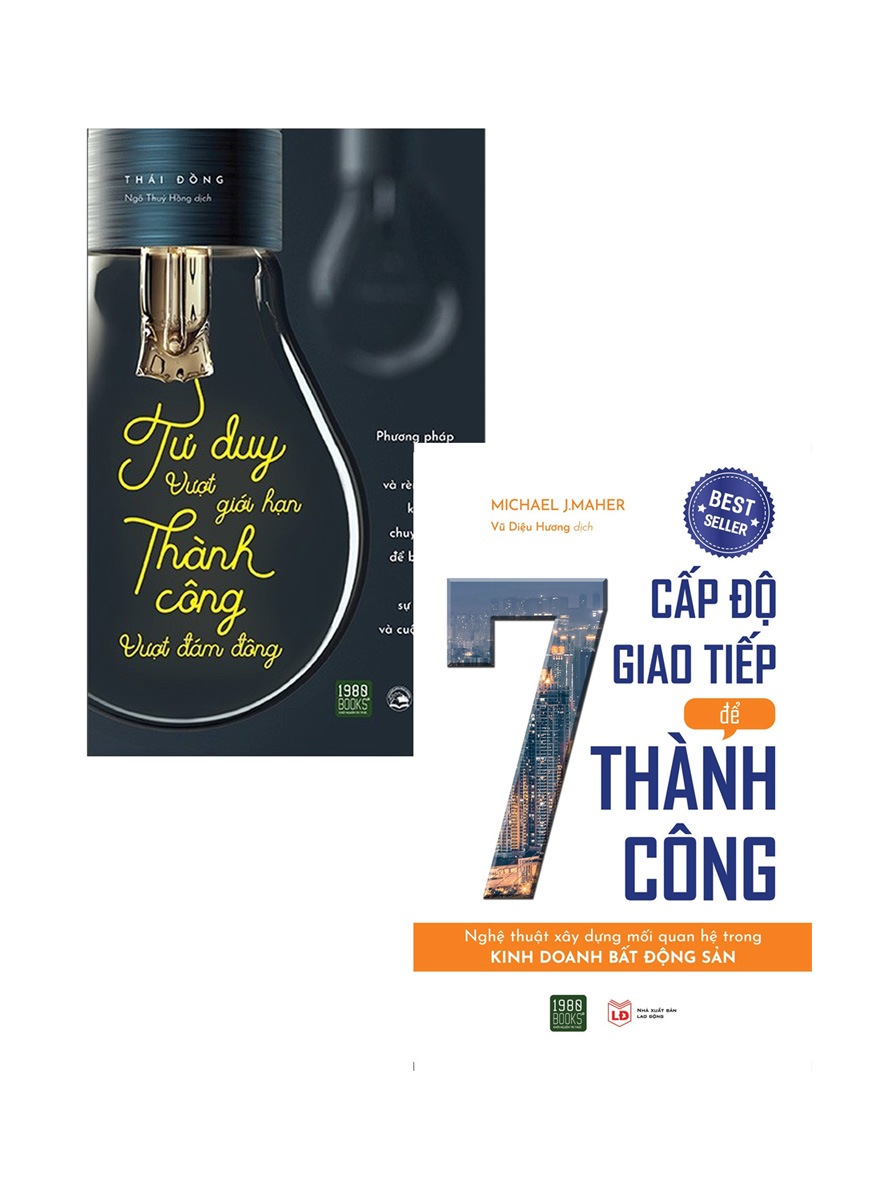 Combo Tư Suy Vượt Giới Hạn, Thành Công Vượt Đám Đông + 7 Cấp Độ Giao Tiếp Để Thành Công (Bộ 2 Cuốn)