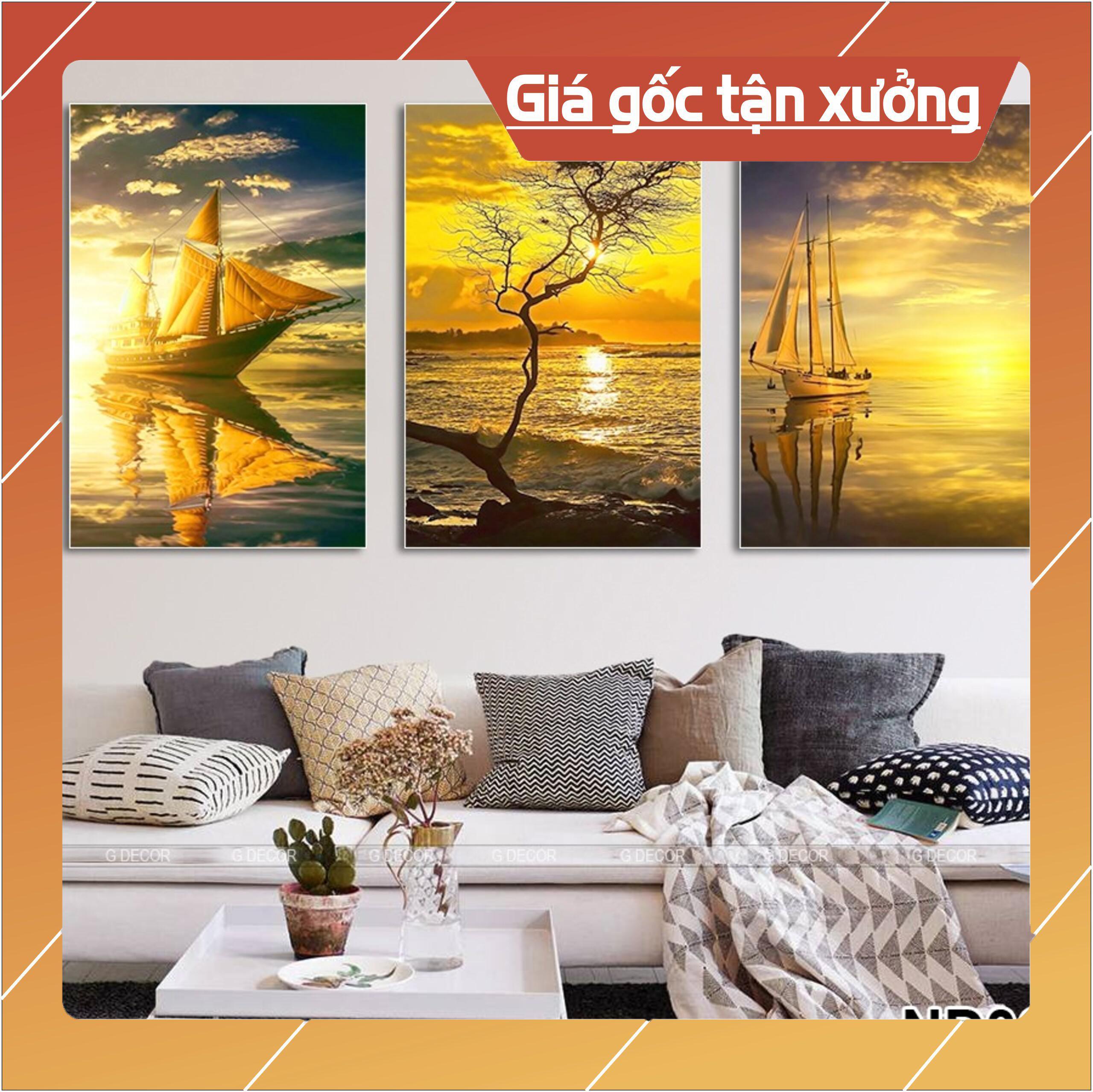 Bộ tranh treo tường phong thủy trang trí nội thất đẹp và giá gốc tại xưởng mới nhất thị trường ĐL 22 lá cây nhiệt đới thiên nhiên