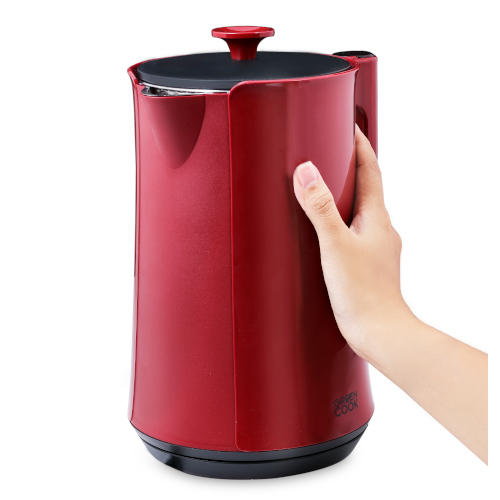 Bình đun cao cấp giữ ấm inox 304 nguyên khối, 2 lớp, 1,7L Green Cook _ GCEK-17S18D - Hàng chính hãng