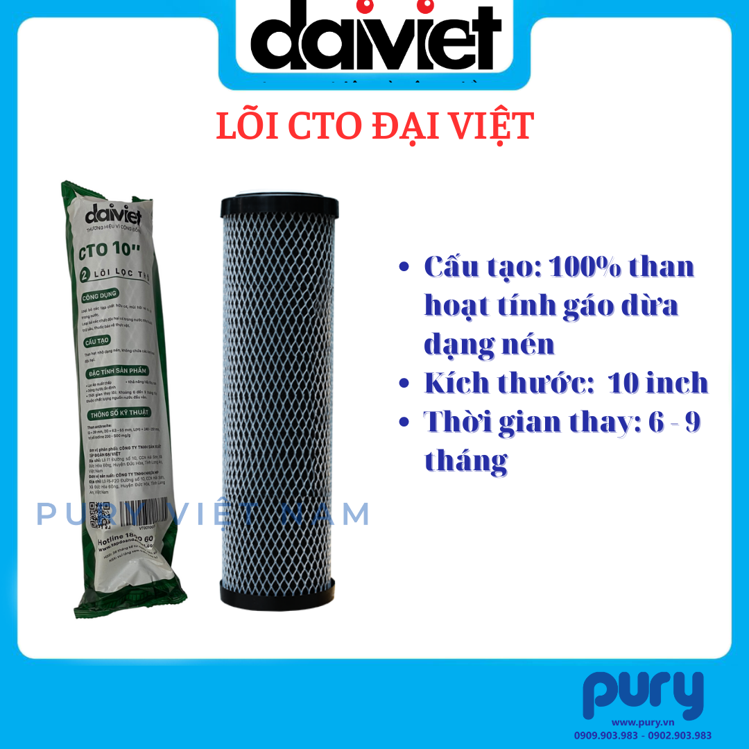 LÕI LỌC NƯỚC 123 ĐẠI VIỆT PP-CTO-PP (HÀNG CHÍNH HÃNG) - DÙNG CHO MÁY LỌC NƯỚC DAIKIOSAN, MAKANO VÀ CÁC MÁY LỌC NƯỚC RO