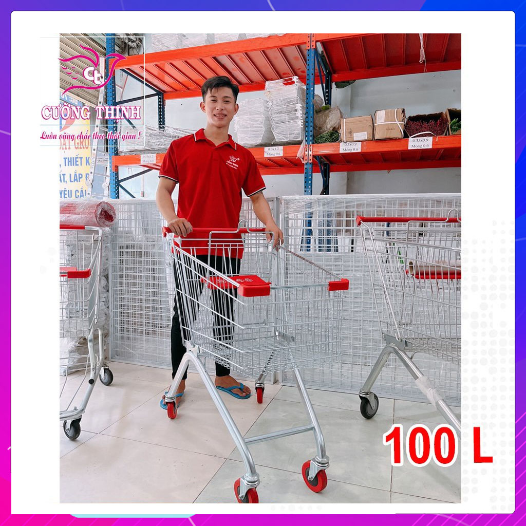 Xe đẩy siêu thị 100L