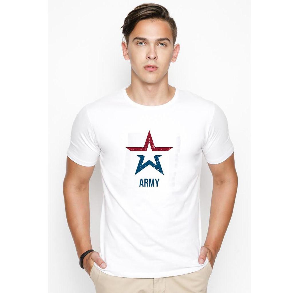 Áo thun nam ngôi sao Army phong cách hàn quốc vải dày mịn
