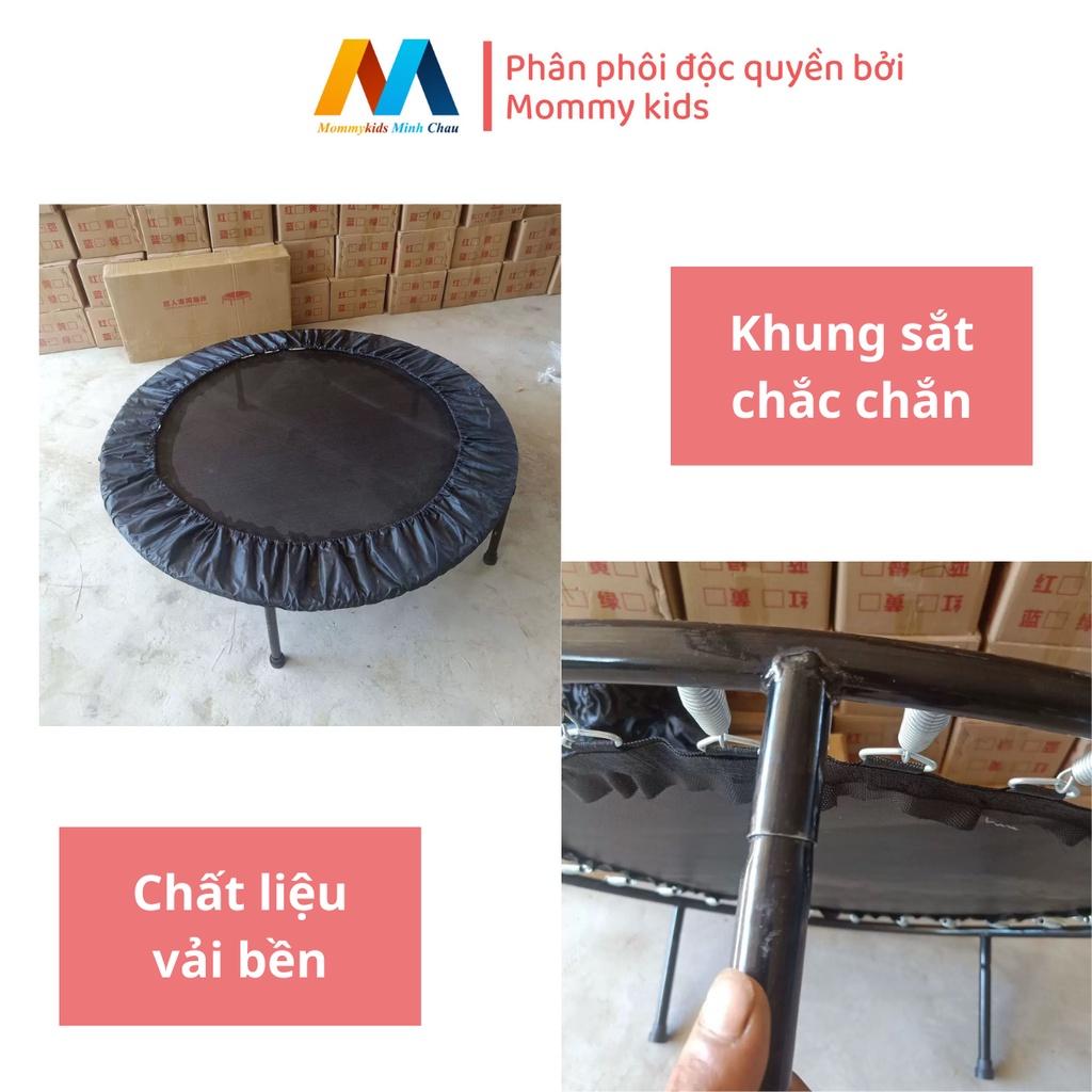 Nhà Nhún, nhà bóng Trampoline MOMMYKIDS MINH CHÂU , bạt nhảy vận động cho bé, Quây bóng