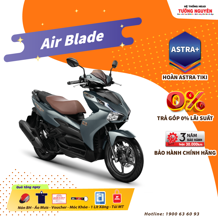 Xe máy Honda Air Blade 160cc 2023 - Phiên bản Đặc Biệt - Xanh Xám Đen