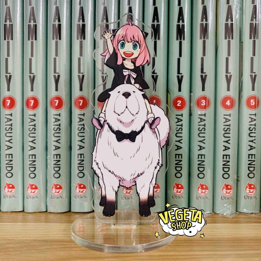 Mô Hình Tượng Standee Acrylic Mica 2 mặt - Spy X Family - Anya Loid Forger Yor Briar Gấu Kimera Chú chó Bond - 8~10cm