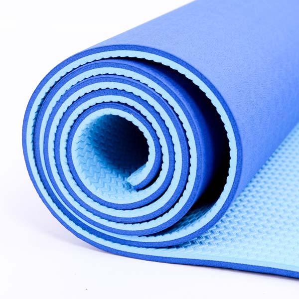 Thảm tập YOGA, GYM cao su non TPE 2 lớp chống trượt tập thể dục tại nhà 6mm - 8mm không mùi mẫu mới