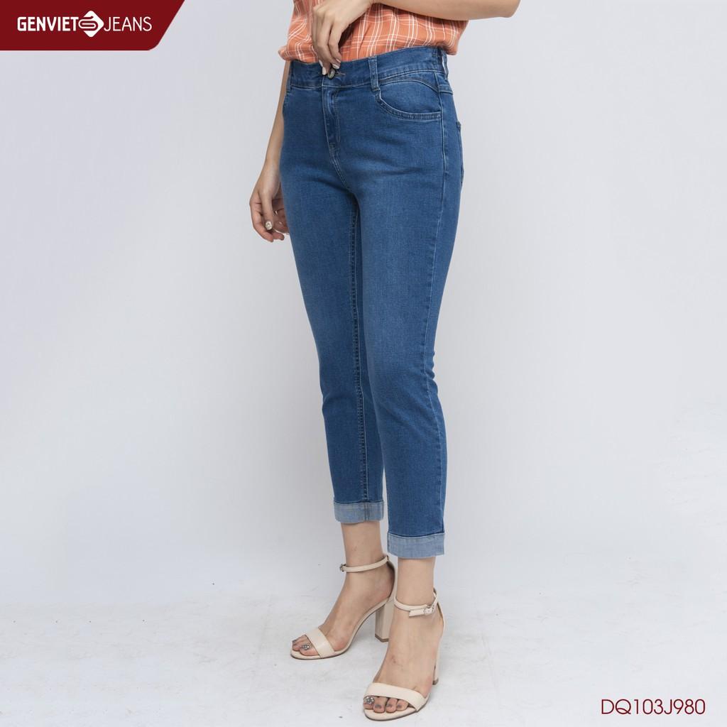 Quần dài jeans nữ DQ103J980 GENVIET