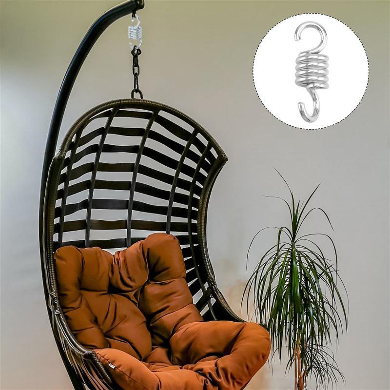 2 Chiếc Võng Ghế Treo Hiên Nhà Vòng Lắc Lò Xo Chịu Lực Võng Xếp Inox Xoay Phần Cứng Kép Xoay Móc