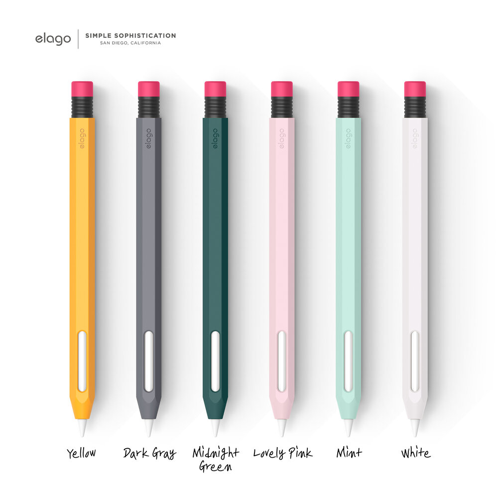 Case/ Ốp silicon kiểu bút chì cho Apple Pencil 2 Elago - Hàng Chính Hãng