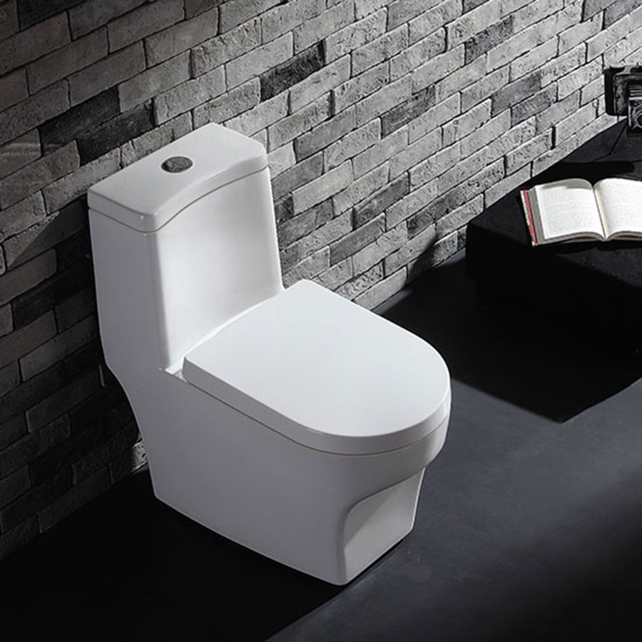 Bồn cầu 1 khối cao cấp tiêu chuẩn xuất Châu Âu, men Nano tuyết bóng sáng, nắp đóng siêu êm, 2 chế độ xả Eurolife EL-LUX 033