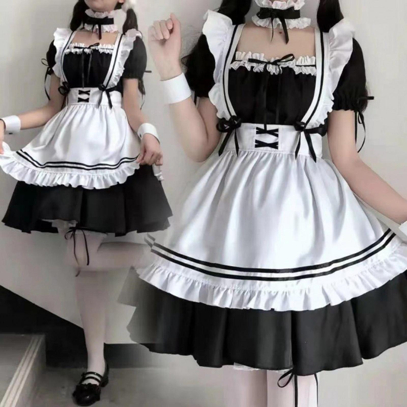 Maid Costume Maid Dresses Classic Japanese Anime Maid Outfit S