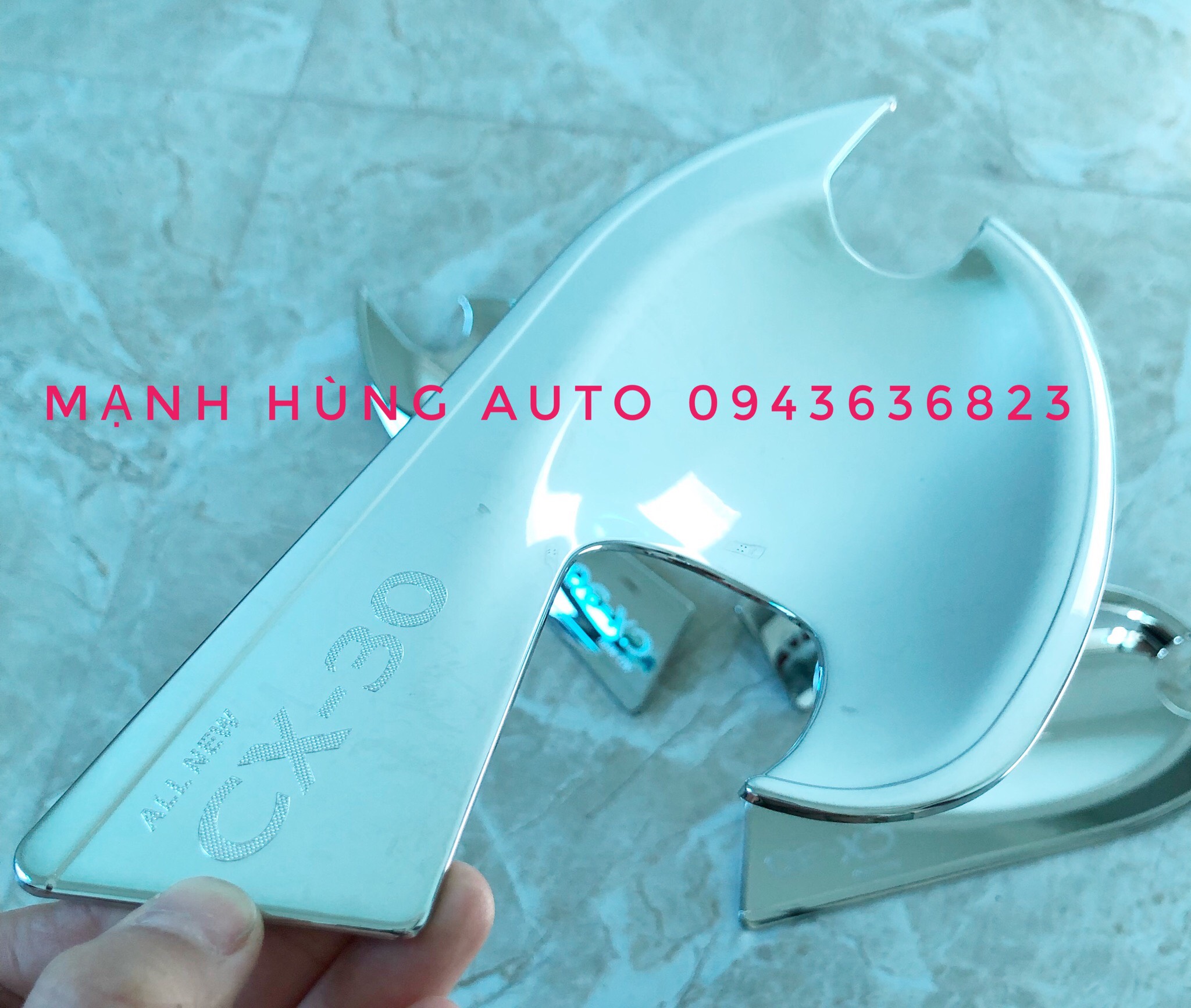 Bộ Ốp Tay Nắm , Hõm Cửa Xe MAZDA CX3 Mạ Crom