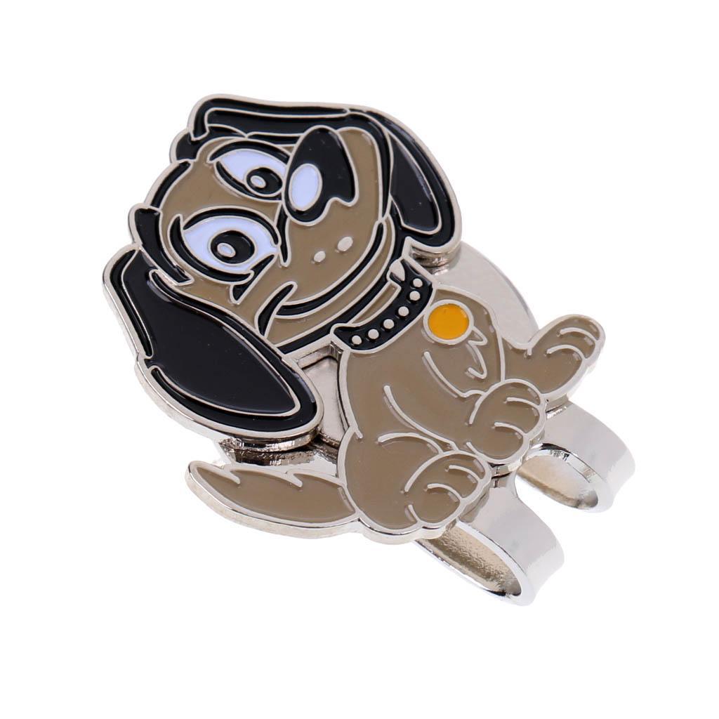 2 Pieces Alloy  Golf Ball Markers With  Hat Clip Golf Gift