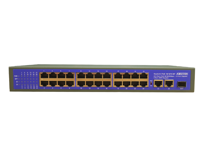 Switch APTEK SF1243P 24 Port POE - Hàng chính hãng