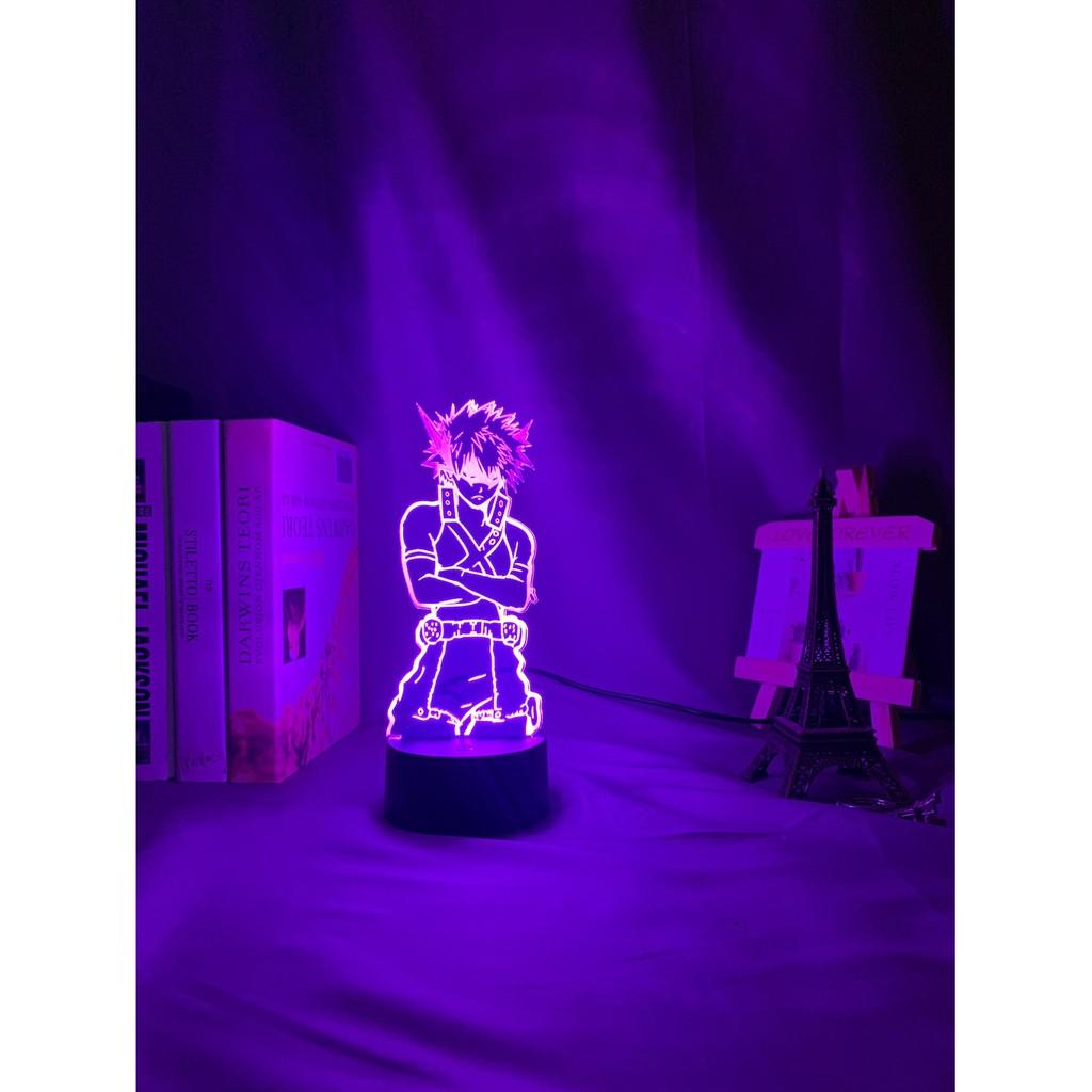 Đèn Ngủ 3D Katsuki Bakugo - Trang Trí Phòng Ngủ Nightlight Đổi Màu Để Bàn