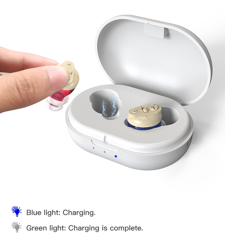Tai nghe Bluetooth nhét tai 2 Tai Màu Xanh Đỏ có Dock sạc - GOODMI M901