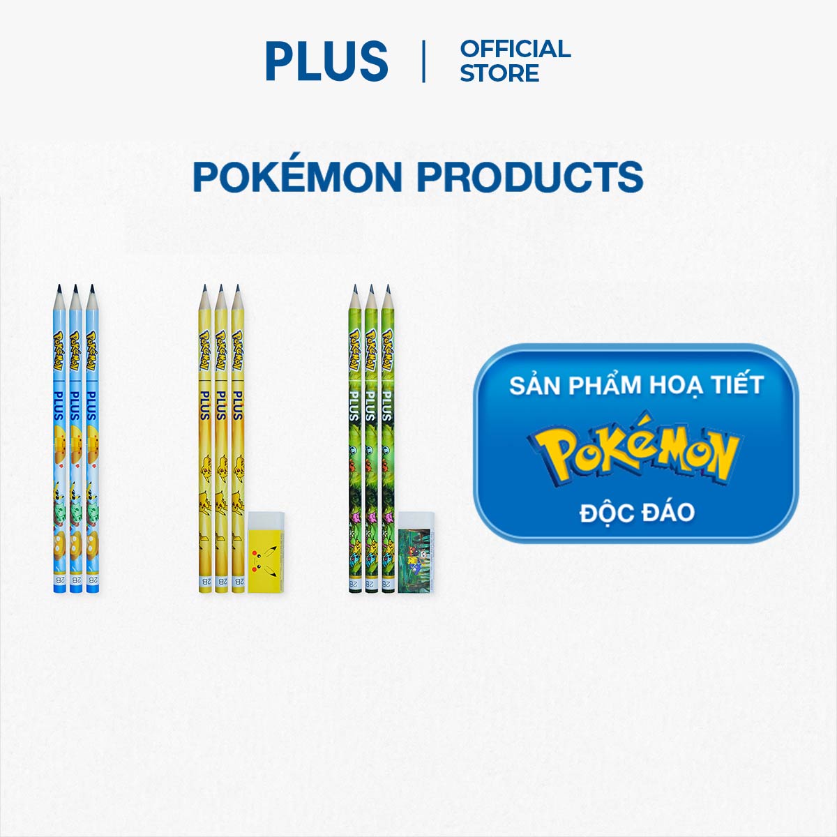 Hộp 12 Cây Bút chì Pokemon PLUS