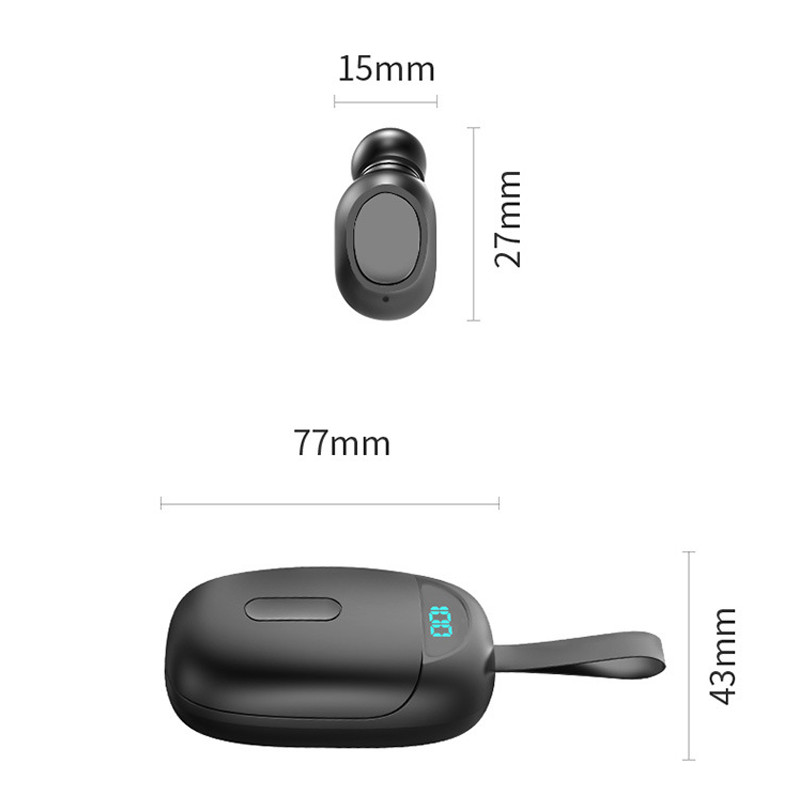 Tai Nghe Bluetooth Nhét Tai True Wireless, Nghe Điện Thoại, Máy Tính Bảng, Laptop,... Hàng Chính Hãng PKCB