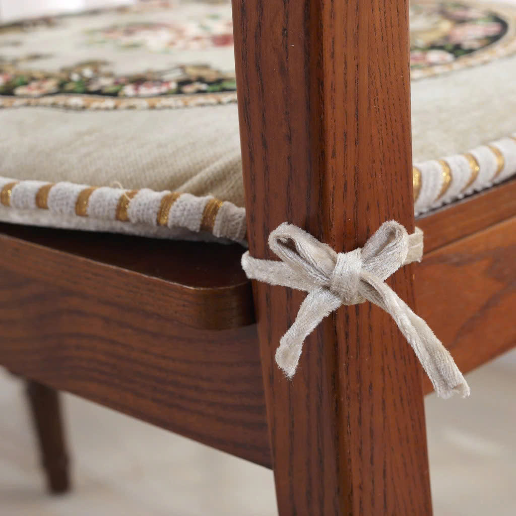 Đệm Lót Ghế Hoa Văn Cổ Điển Có Dây Buộc – Nệm Ngồi Dày Dặn Chống Trượt, Trang Trí Ghế Gỗ, Ghế Ăn, Ghế Sofa - HÀNG CHÍNH HÃNG MINIIN