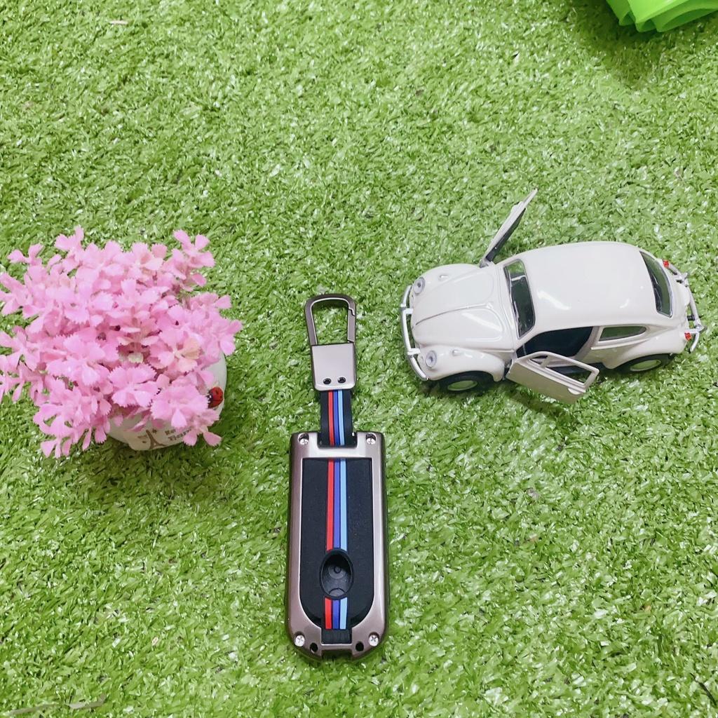 Ốp khóa kim loại phản quang-Ốp Chìa Khóa Xe Toyota Rush Wigo Avanza Hợp Kim Kẽm 2 Nút bảo vệ chìa khóa