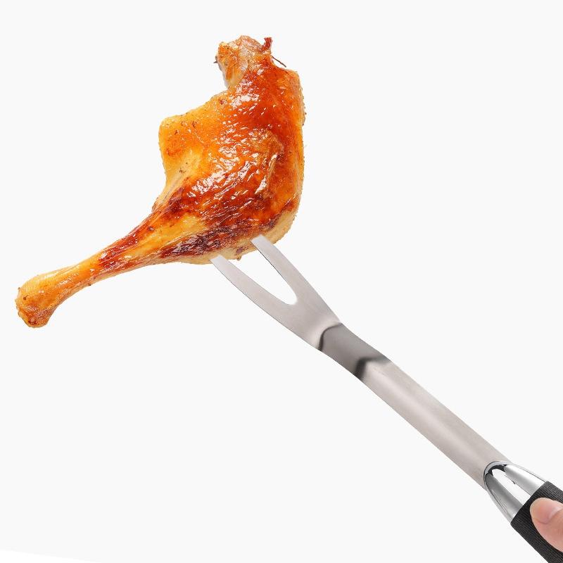 3 Vỉ Nướng Chất Liệu Thép Không Gỉ Tiện Dụng Bộ Thịt Nướng Dĩa Lưỡi Kẹp Nướng Thìa Đũa Di Động Đa Năng Bếp Nướng Công Cụ Dụng Cụ Nhà Bếp