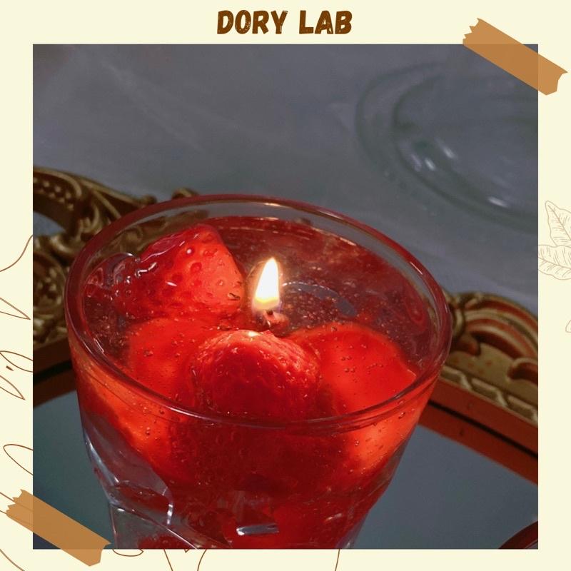 Nến Thơm Handmade Ly Thạch Jelly Dâu - Dory Lab