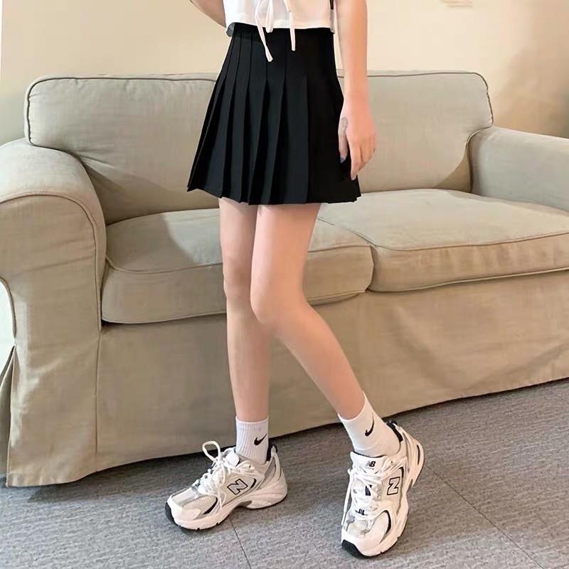 Chân Váy Thời Trang Nữ Tennis Ngắn Xếp Ly Khóa Kéo Phía Sau -088