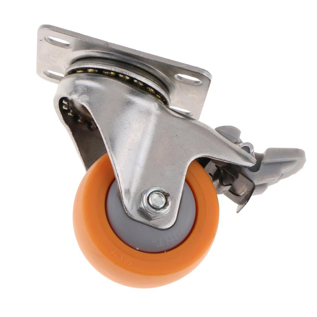2 Inch 50mm Heavy Duty Swivel Bearing Caster Wheel With Top Plate