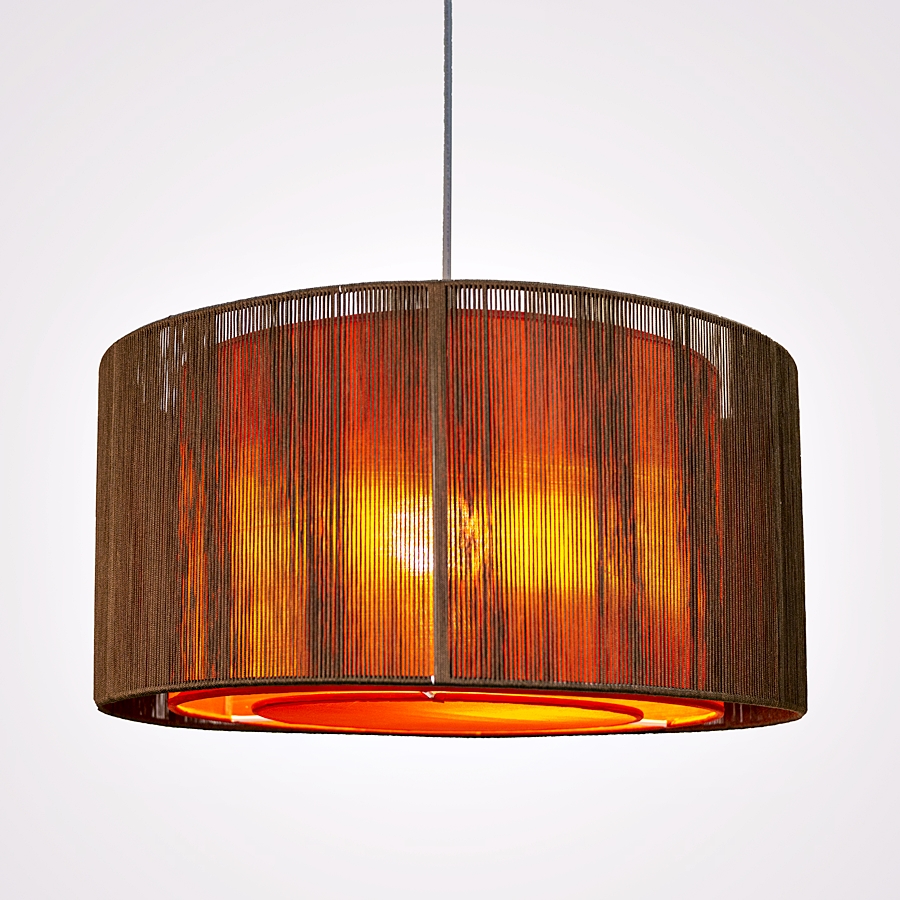 Đèn thả décor Tròn 2 tầng bằng mặt chỉ cuốn