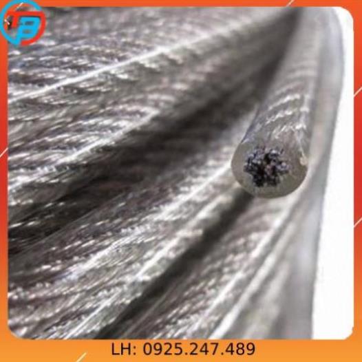 Dây cáp khóa xe bọc nhựa Phi 6mm - Dài 10 mét CÁP THÉP Thái Bình VinàN