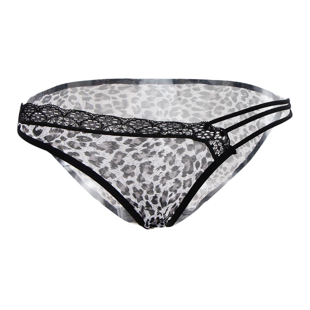 Women's Underwear Soft Mesh Stretchy Breathable Floral Lace Bandage Invisible Panties