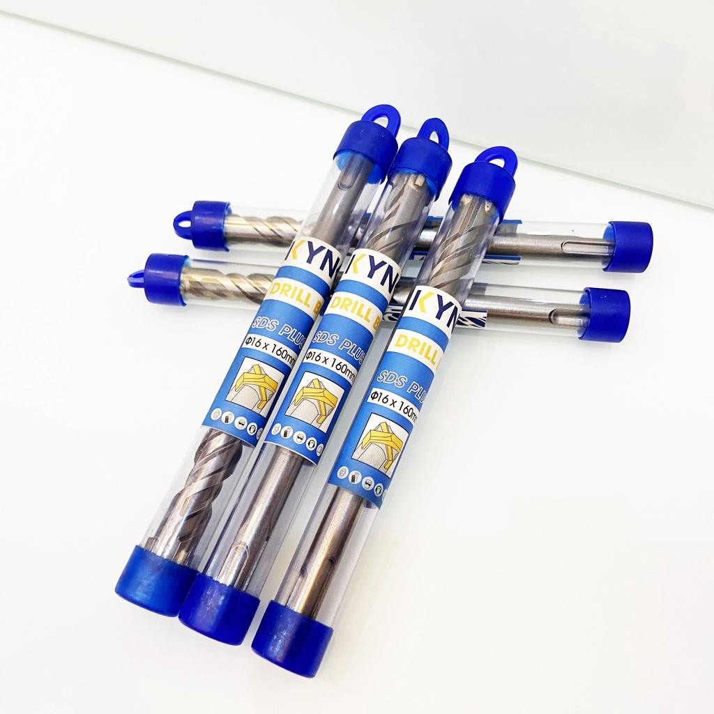 MŨI KHOAN BÊ TÔNG SDS ĐƯỜNG KÍNH PHI Ø16 DÀI 160MM ĐẦU THẬP KYNKO MKDBTSDSP-16160