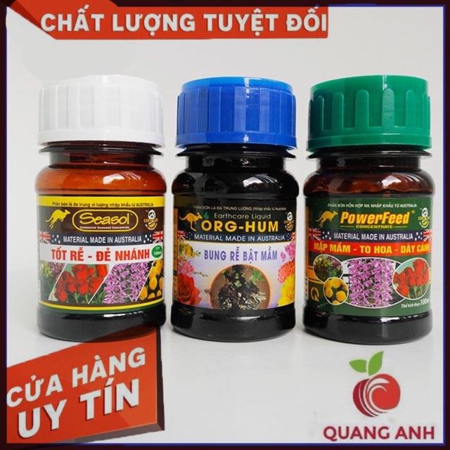 Combo Bộ Ba Kích Rễ - Kích Chồi - Kích Hoa Seasol - Org Hum - Powerfeed